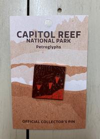 Capitol Reef Petroglyph Lapel Pin